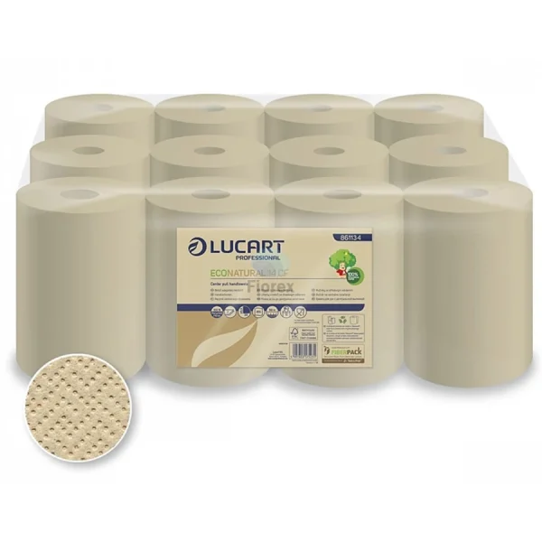 Lucart Eco 14 CF környezetbarát tekercses kéztörlő 14cm átm. - 2 rétegű, fehér 55m (Karton - 12 tek) - Image 5