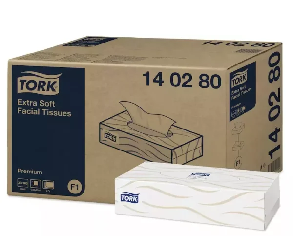 Tork Extra Soft kozmetikai kendő 100 lapos - 140280 (Karton - 30 csomag)